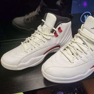 Jordan White and Red Sneakers